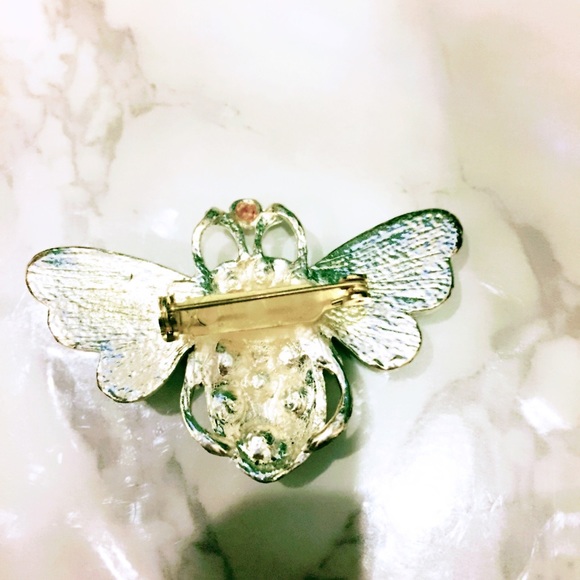 Purple Insect Brooch Teal - Picture 2 of 3